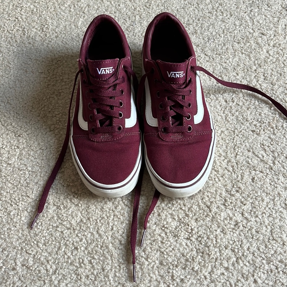 Maroon vans